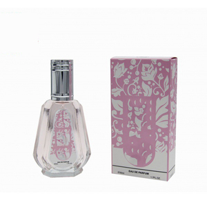 Vente en gros de parfums arabes EDP de luxe pour femmes, 50 ml, avec des notes florales, épicées, fruitées et citronnées, longue tenue, flacon vaporisateur en verre - Product Image 1