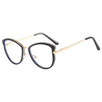 Nouvelles lunettes anti-lumière bleue œil de chat multicolores unisexes de créateur 2023