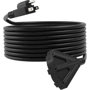 Rallonge extérieure étanche de 15 m avec 3 prises, câble d'alimentation robuste SJTW pour équipement de jardin et de pelouse - Product Image 1
