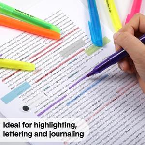 ハイライター盛り合わせ色カラフルなハイライターマーカーパックチゼルチップ蛍光ペンオフィススクール教師用品 - Product Image 4