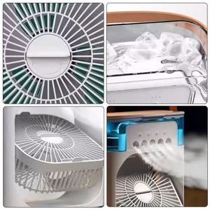 2026 Wholesale Mist <b>Electronic</b> Rechargeable Usb Desktop Mini Water Spray Fan for Office - Product Image 6