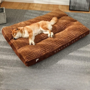 Caisse orthopédique pour chien de 43 pouces personnalisée lit à couverture amovible lit lavable pour animal de compagnie lit pour chien à fond antidérapant pour grands chiens - Product Image 2