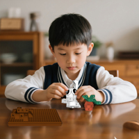 PUNGROW blocs de construction Puzzle de Construction pour enfants avec merveilleux lapin jouet ABS matériaux plastiques jouets d'illumination animale