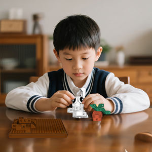 Puzzle di costruzione per bambini PUNGROW con meraviglioso giocattolo di coniglio ABS materiali plastici giocattoli di illuminazione animale - Product Image 4