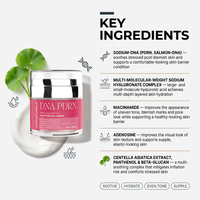 Crème Hydratante Coréenne Anti-Imperfections Corps et Visage à l'Acide Hyaluronique et au PDRN ADN, Soin Éclat et Élasticité de la Peau, Marque Privée