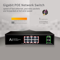 8 + 2 1000Mbps KuWFi Poe Extender 20G commutateur duplex complet non géré 10 ports commutateur Poe Gigabit complet pour routeur utilisation ap sans fil