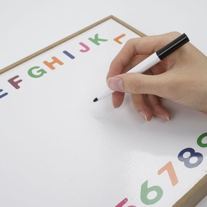 Tablero de dibujo magnético de madera para niños, rompecabezas educativo de doble cara para niños de 3 a 6 años con números, letras y marcadores - Product Image 3