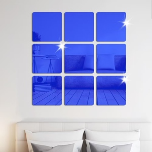 20 x20cm פינה עגולה פינות מראה מרובעות מדבקת קיר גמיש מדבקה מדבקה קיר גמיש מדבקה מדבקה - Product Image 4