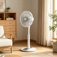 Ventilateur sur pied électrique pour la maison, hauteur réglable, commande à distance, 4 modes de ventilation, contrôle de la vitesse 1-8, ventilateur d'air vertical