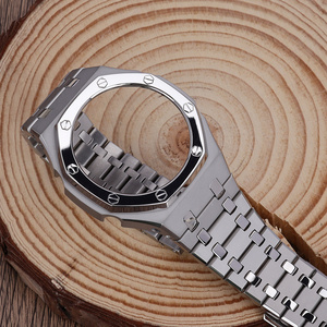 Kit de modification entièrement métallique <span class=keywords><strong>GA</strong></span>-<span class=keywords><strong>2100</strong></span>, boîtier et <span class=keywords><strong>bracelet</strong></span> de remplacement en acier inoxydable robuste pour Casio G-Shock CasiOak - Product Image 4