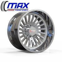 Jantes forgées 22x12 24x14 26x14 22x12 8x180 pour GMC Sierra 2500HD 3500HD pour Chevy Silverado 2500HD Super Single Style 4x4