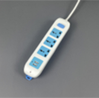 Regleta de Enchufes Múltiples con Cable, Adaptador de Enchufe de Extensión para Hogar y Oficina, Regleta de Enchufes USB, Extensión Eléctrica