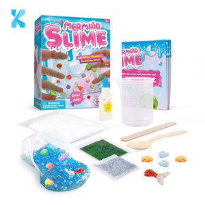 Vous faire posséder Slime de sirène pour enfant pour des jouets éducatifs amusants Ajouter un kit de jouets Slime poudre pailletée - Product Image 1