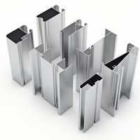 Profils et sections en aluminium anodisé mat de haute qualité pour cloisons de bureau avec cadre durable