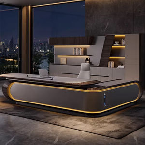 Muebles <span class=keywords><strong>de</strong></span> Oficina <span class=keywords><strong>de</strong></span> Lujo y Escritorio con Gabinete, Ideal para Trabajo <span class=keywords><strong>de</strong></span> Oficina y Oficina en Casa - Product Image 1