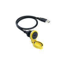 Connecteur de montage sur panneau extérieur étanche IP67 Type-C 2.0 Micro USB 2.0 3.0, câble d'extension circulaire mâle-femelle