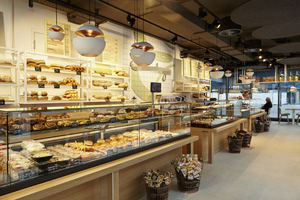 เฟอร์นิเจอร์ร้านเบเกอรี่สั่งทำพิเศษคุณภาพสูง ตู้โชว์สินค้า ชั้นวางสินค้า ร้านขายขนมปัง เฟอร์นิเจอร์ไม้ ออกแบบตามสั่ง FDS-W02 Baker - Product Image 3