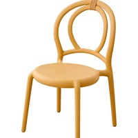 Chaise empilable pour enfants au design élégant pour manger Chaise en plastique pour enfants de couleur unique Chaise de salle à manger pour enfants de fête