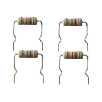 Résistances à film d'oxyde métallique 1/2W 1WS résistantes à la température et à l'oxydation, résistances à film d'oxyde de carbone métallique 1R 2.2R 4