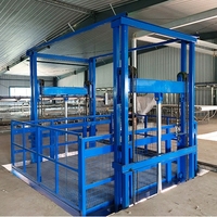 Ascenseur vertical hydraulique industriel de fret d'ascenseur de cargaison de rail de guidage disponible pour les ventes