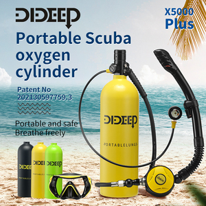 DIDEEP <span class=keywords><strong>2025</strong></span> belgelendirme dalış hava ekipmanları 2L yüksek basınçlı alüminyum tüplü dalış akciğer tankı - Product Image 6
