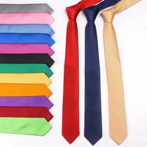 Gravata de pescoço verde de 6cm, cores sólidas, cores, populares, escola