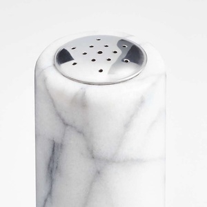 Moulin à <span class=keywords><strong>sel</strong></span> et poivre en <span class=keywords><strong>pierre</strong></span> naturelle moderne avec acier inoxydable pour la cuisine, le barbecue et le marbre. - Product Image 2