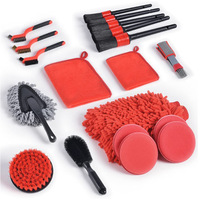 19PCS Detailing Brush Set foret cleaning brush set Car Detailing kit For Car Wash