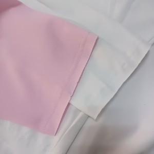 T-shirt luluxiyaya in cotone 100 primavera nuovo ampio ampio bracciale alto 2cm fascia collo manica lunga Oversize bianco - Product Image 3