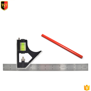 Professional Resolution Adjustable Stainless Steel Angle <strong>Combination</strong> <strong>Square</strong> Ruler Pencil <strong>Set</strong> - Product Image 1