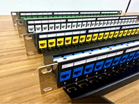 Panel Patch Fiber Optik 24-Port RJ45 1U High Density Rack Mount dengan Garansi 3 Tahun untuk Sistem Kabel Terstruktur Pusat Data