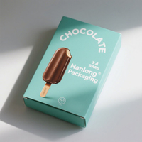 Boîte de papier de sucettes glacées en gros Papier de qualité alimentaire pour crème glacée paquet de sucettes glacées avec logo personnalisé