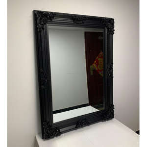 Miroir mural moderne de grande taille en bois de haute qualité, style Art déco, couleur personnalisée, forme ovale, écologique, Luna Loop - Product Image 3