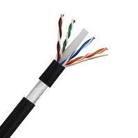 Cable Ethernet CAT6 23 AWG 305M BC Conductor PE Aislamiento LZSH Chaqueta CAT6 Cable Lan