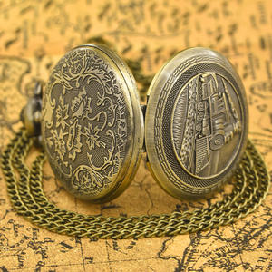 นาฬิกาพกควอตซ์สไตล์สตีมพังก์แบบมีสายคล้อง รุ่นเรโทร พร้อมสเกล - Product Image 4