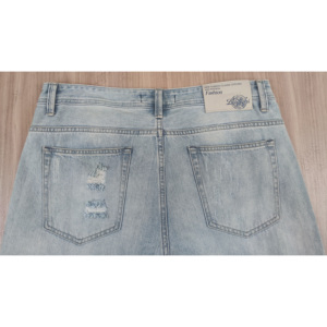 <span class=keywords><strong>Jeans</strong></span> da <span class=keywords><strong>Uomo</strong></span> Leggeri a <span class=keywords><strong>Vita</strong></span> <span class=keywords><strong>Bassa</strong></span>, Stile <span class=keywords><strong>Slim</strong></span> Fit, Lavaggio Stonewashed, Effetto Vintage Consumato - Product Image 5