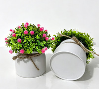 Plantes et fleurs artificielles avec pots, bonsaïs artificiels, ornements, plantes en pot simulées, décoration intérieure