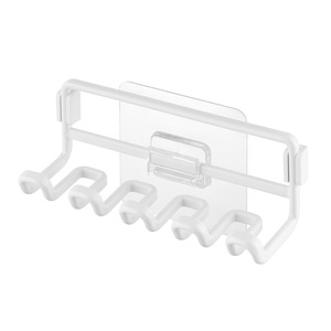 Support mural moderne de style japonais sans perçage en fer pour brosse à dents électrique, idéal pour salle de bain, hôtel, appartement - Product Image 5