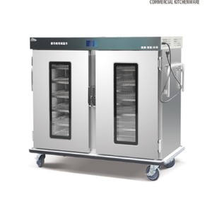 SY 상업용 주방 장비 스테인리스 스틸 열풍 순환 단열 전기 이동식 식당 카트 4륜 패스트푸드 - Product Image 4