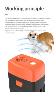 Neuer wiederaufladbarer 1200 mah wasserdichter Ultraschall-Belltensteuerungsgerät für Hunde und Katzen Outdoor-Hundverteiler mit Sonic-Technologie