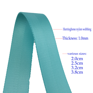 حزام حزام نايلون من الشركة المصنعة ، شريط متعرج ، حزام مقعد السيارة ، حزام 20 ، 25 webing ، 32 من النايلون المقلد - Product Image 3
