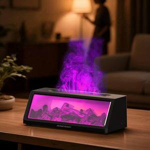 2026 Sản Phẩm Mới Nhà Sáng Tạo Lửa Lửa Máy Tạo Độ Ẩm Không Khí 150Ml Mô Phỏng Lò Sưởi Khuếch Tán Hương Thơm Với Đầy Màu Sắc LED Ánh Sáng - Product Image 3
