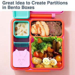 Petit mini-récipient à collation empilable pour enfants boîtes à déjeuner pour enfants diviseur de sauce en silicone récipient à collation tasse - Product Image 4