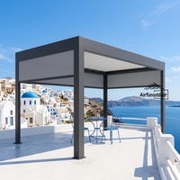 Kit de quincaillerie pour pergola en aluminium Airfun, résistant au vent, motorisé, à lames orientables, pour toit rétractable, auvent, gazebo