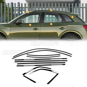 Para Audi Q5 2009-2017 2017-2025 Q5L 2018-2025, Moldura de Ventana de Acero Inoxidable, Moldura de Vidrio, Kit de Carrocería, Accesorios para Automóvil, Pieza de Modificación - Product Image 1