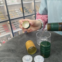 Bouteilles de vin à bouchon ROPP anti-fuite et inviolables en aluminium-plastique, gaufrées, rétractables/standard, de qualité supérieure et les plus vendues