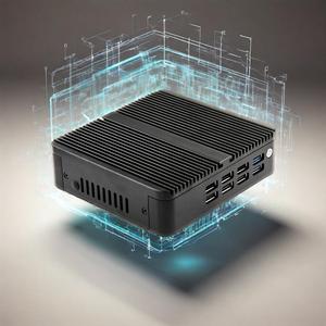 ミニインダストリアルPCコアN100クアッドコアクアッドプロセッサDDR4 8USB埋め込みインダストリアルファンレスコンピュータサポートLinux Windows 10 - Product Image 1