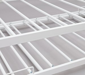 Cage de canapé en <span class=keywords><strong>fer</strong></span> <span class=keywords><strong>forgé</strong></span> noir, <span class=keywords><strong>lit</strong></span> <span class=keywords><strong>simple</strong></span> en métal <span class=keywords><strong>blanc</strong></span> - Product Image 6