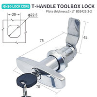 BSS422-2-2 nouveau Kit de serrure de porte de Garage avec loquet à poignée en T et clés pour caravane RV/serrure/serrure RV