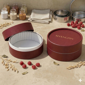 Caja de Cartón de Lujo para Pasteles y Postres, Ecológica, de Grado Alimenticio, en Forma de Cilindro, de Papel Kraft - Product Image 3